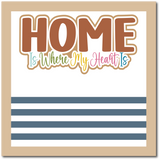 Home is Where My Heart Is - Scrapbook Single Page Kit