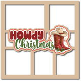 Howdy Christmas - 5 Frames - Scrapbook Page Layered Overlay Kit