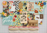 Happy Spring - Flowers - Junk Journal or Scrapbook Kit  - Only 1 Available