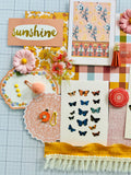 Sunshine - Florals - Junk Journal or Scrapbook Kit  - Only 1 Available