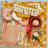 Sunshine - Florals - Junk Journal or Scrapbook Kit  - Only 1 Available