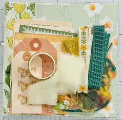 Floral - Butterflies - Junk Journal or Scrapbook Kit  - Only 1 Available