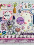 Bloom - Purples - Florals - Junk Journal or Scrapbook Kit  - Only 2 Available