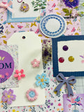 Bloom - Purples - Florals - Junk Journal or Scrapbook Kit  - Only 2 Available
