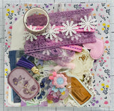 Bloom - Purples - Florals - Junk Journal or Scrapbook Kit  - Only 2 Available