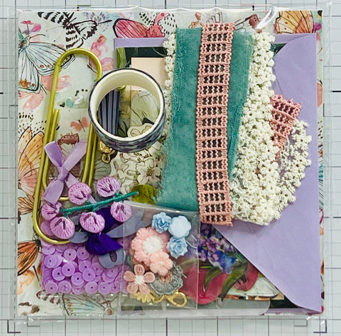 Florals - Yellows - Junk Journal or Scrapbook Kit  - Only 1 Available