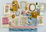 Florals - Soft Pinks - Blues - Junk Journal or Scrapbook Kit  - Only 1 Available