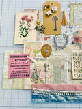 Florals - Soft Pinks - Blues - Junk Journal or Scrapbook Kit  - Only 1 Available