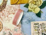 Florals - Soft Pinks - Blues - Junk Journal or Scrapbook Kit  - Only 1 Available