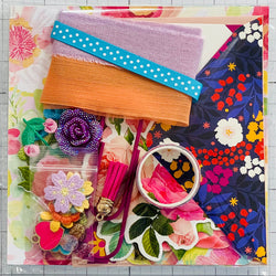 Florals - Bright Colors - Junk Journal or Scrapbook Kit  - Only 1 Available
