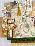Warm Colors - Florals  - Junk Journal or Scrapbook Kit  - Only 1 Available