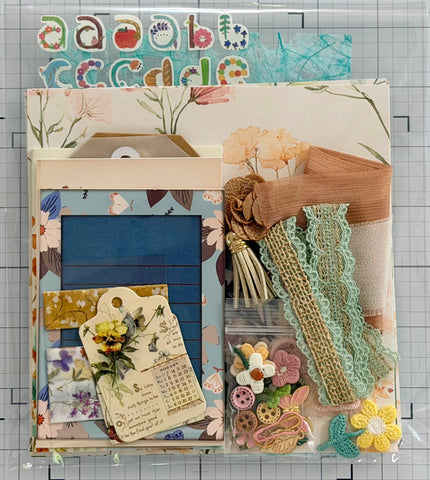 Florals - Flower Market - Junk Journal or Scrapbook Kit  - Only 1 Available
