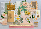 Peach Florals  - Junk Journal or Scrapbook Kit  - Only 1 Available