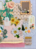 Peach Florals  - Junk Journal or Scrapbook Kit  - Only 1 Available