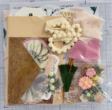 Peach Florals  - Junk Journal or Scrapbook Kit  - Only 1 Available