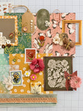 Warm Colors - Floral - Butterflies  - Junk Journal or Scrapbook Kit  - Only 1 Available