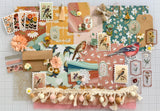 Warm Colors - Floral - Birds  - Junk Journal or Scrapbook Kit  - Only 1 Available