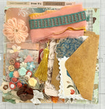 Warm Colors - Florals - Junk Journal or Scrapbook Kit  - Only 1 Available
