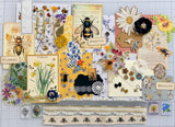 Florals - Bees  - Junk Journal or Scrapbook Kit  - Only 1 Available