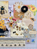 Florals - Bees  - Junk Journal or Scrapbook Kit  - Only 1 Available