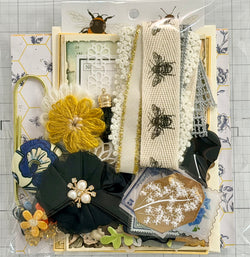 Florals - Bees  - Junk Journal or Scrapbook Kit  - Only 1 Available