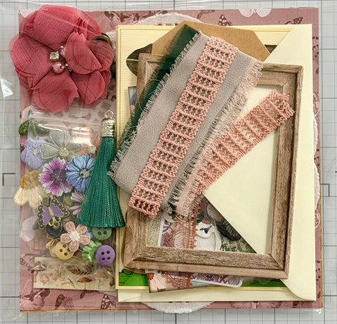 Florals - Butterfles  - Junk Journal or Scrapbook Kit  - Only 1 Available