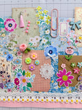 Floral - Pinks - Blues  - Junk Journal or Scrapbook Kit  - Only 1 Available
