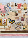 Vintage Inspired - Butterflies  - Junk Journal or Scrapbook Kit  - Only 1 Available