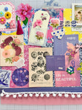 Brights - Florals  - Junk Journal or Scrapbook Kit  - Only 1 Available