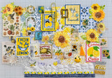 Mediterranean - Lemon  - sunflowers - Junk Journal or Scrapbook Kit  - Only 1 Available