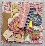 Florals - Pink - Yellow - Blue - Junk Journal or Scrapbook Kit  - Only 1 Available