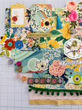 Colorful Florals - Junk Journal or Scrapbook Kit  - Only 1 Available