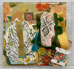 Colorful Florals - Junk Journal or Scrapbook Kit  - Only 1 Available