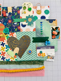 Brights - Flowers - Hearts - Junk Journal or Scrapbook Kit  - Only 1 Available