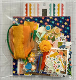 Brights - Flowers - Hearts - Junk Journal or Scrapbook Kit  - Only 1 Available