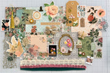 Warm Colors - Rose - Green - Brown - Florals - Junk Journal or Scrapbook Kit  - Only 1 Available