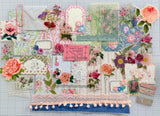 Pinks - Blues - Florals - Junk Journal or Scrapbook Kit  - Only 1 Available