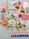 Pinks - Blues - Florals - Junk Journal or Scrapbook Kit  - Only 1 Available
