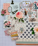 Warm Rose - Florals - Junk Journal or Scrapbook Kit  - Only 1 Available
