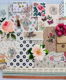 Warm Rose - Florals - Junk Journal or Scrapbook Kit  - Only 1 Available