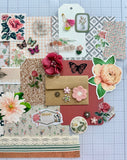 Warm Rose - Florals - Junk Journal or Scrapbook Kit  - Only 1 Available