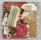 Warm Rose - Florals - Junk Journal or Scrapbook Kit  - Only 1 Available