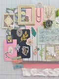 Blues - Pinks - Florals - Junk Journal or Scrapbook Kit  - Only 1 Available