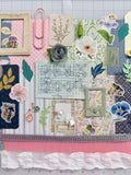 Blues - Pinks - Florals - Junk Journal or Scrapbook Kit  - Only 1 Available