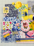 Blues - Pinks - Florals - Junk Journal or Scrapbook Kit  - Only 1 Available