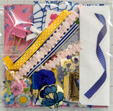 Blues - Pinks - Florals - Junk Journal or Scrapbook Kit  - Only 1 Available