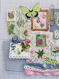 Soft Blues - Soft Pinks - Flowers - Junk Journal or Scrapbook Kit  - Only 1 Available