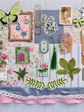 Soft Blues - Soft Pinks - Flowers - Junk Journal or Scrapbook Kit  - Only 1 Available