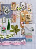 Soft Blues - Soft Pinks - Flowers - Junk Journal or Scrapbook Kit  - Only 1 Available