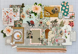 Greens - Soft Pinks - Flowers - Junk Journal or Scrapbook Kit  - Only 1 Available